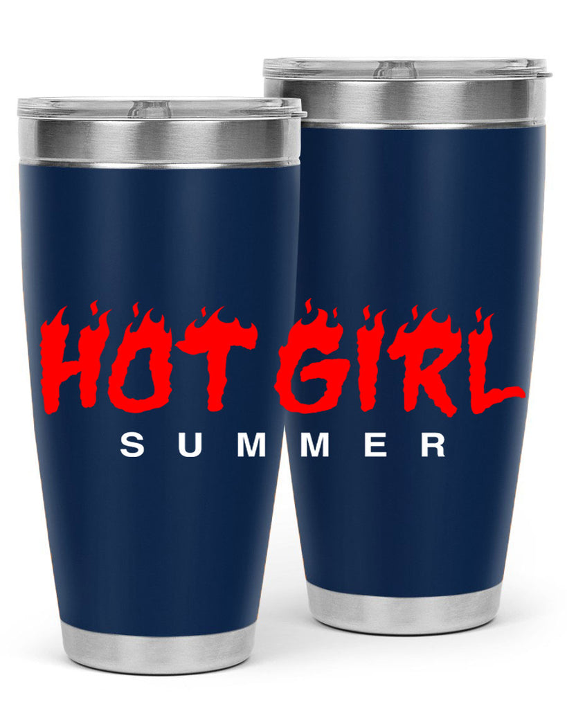 hot girl  summer fire 124#- black words phrases- Cotton Tank