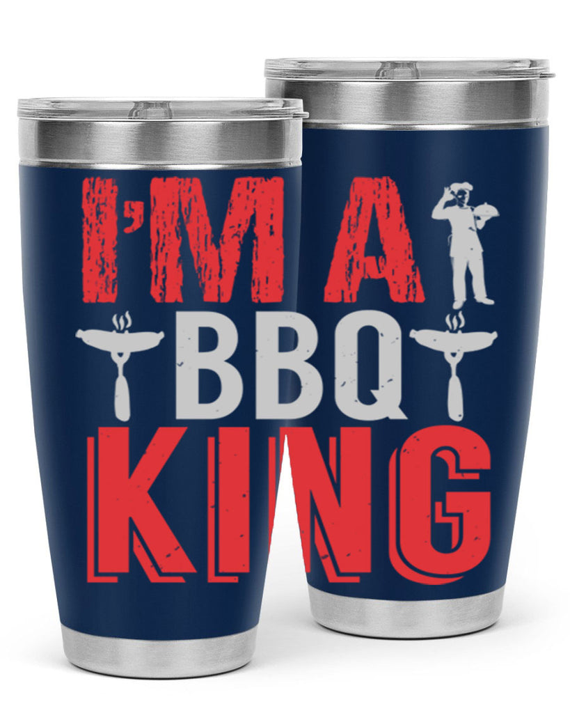 im a bbq king 34#- bbq- Tumbler