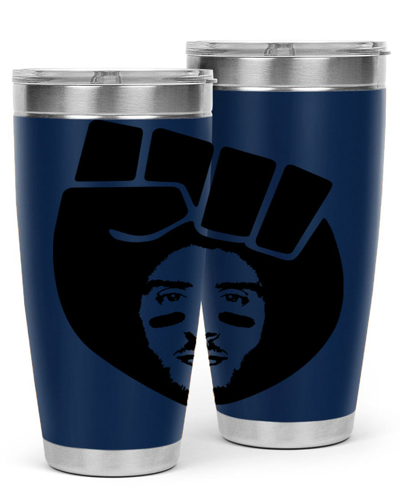 kaepernick fist hair 22#- black men - boys- tumbler