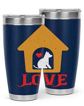 love Style 161#- dog- Tumbler