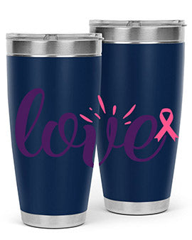 love Style 7#- breast cancer- Tumbler