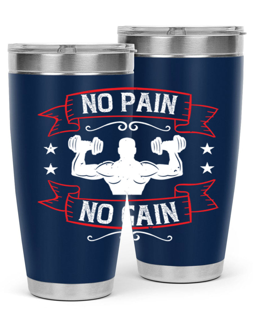 no pain no gain 82#- gym- Tumbler