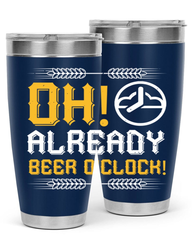 oh already beer oclock 54#- beer- Tumbler