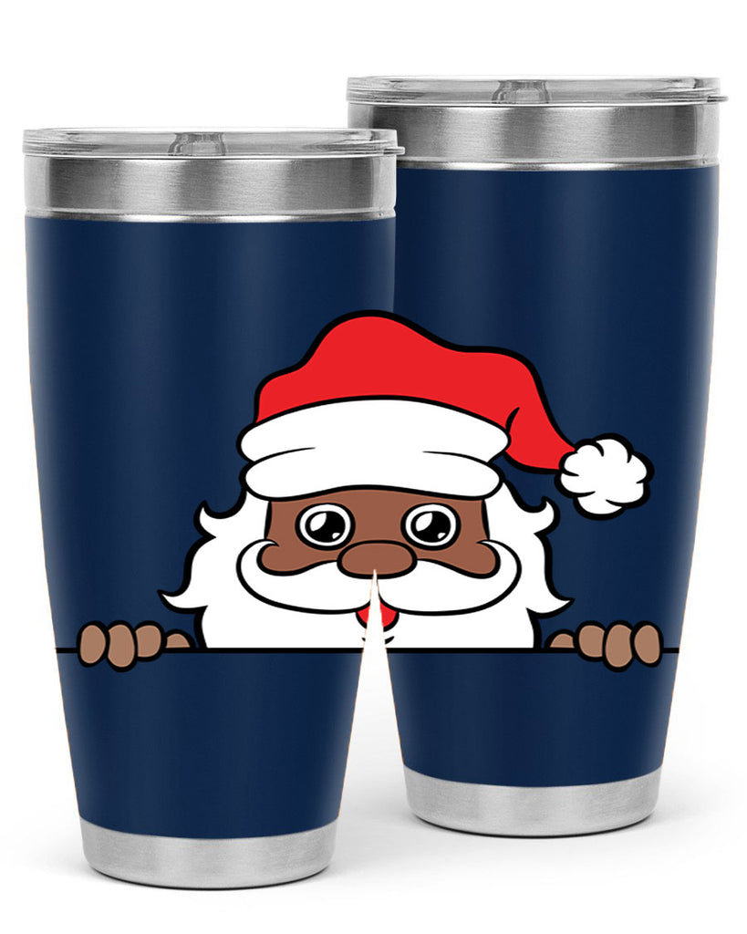 peekaboo black santa 19#- black men - boys- tumbler