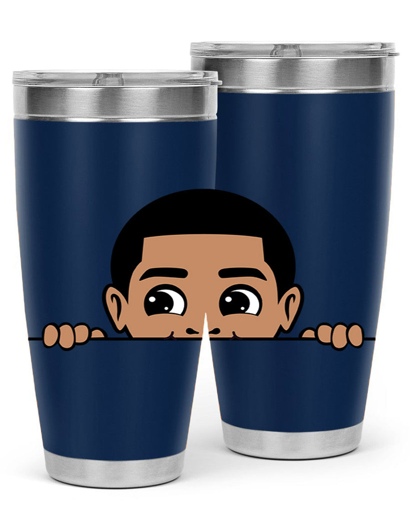peekaboo boy 17#- black men - boys- tumbler