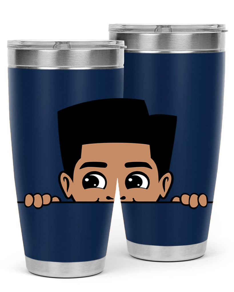 peekaboo boy 18#- black men - boys- tumbler