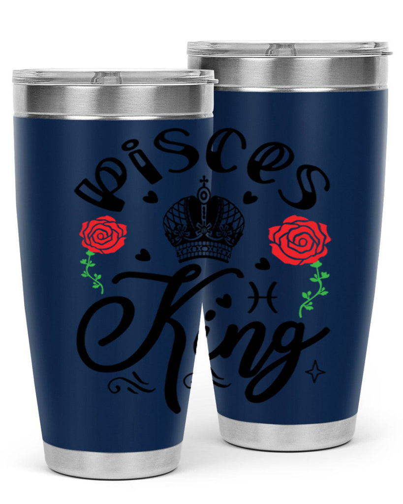 pisces king 375#- zodiac- Tumbler