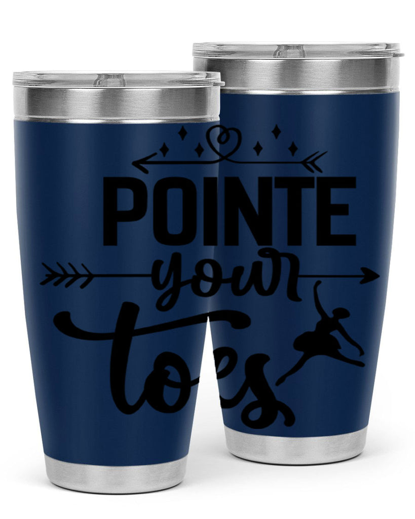 pointe your toes 72#- ballet- Tumbler