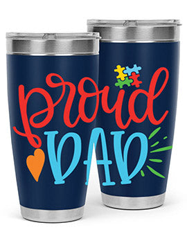proud dad Style 36#- autism- Tumbler