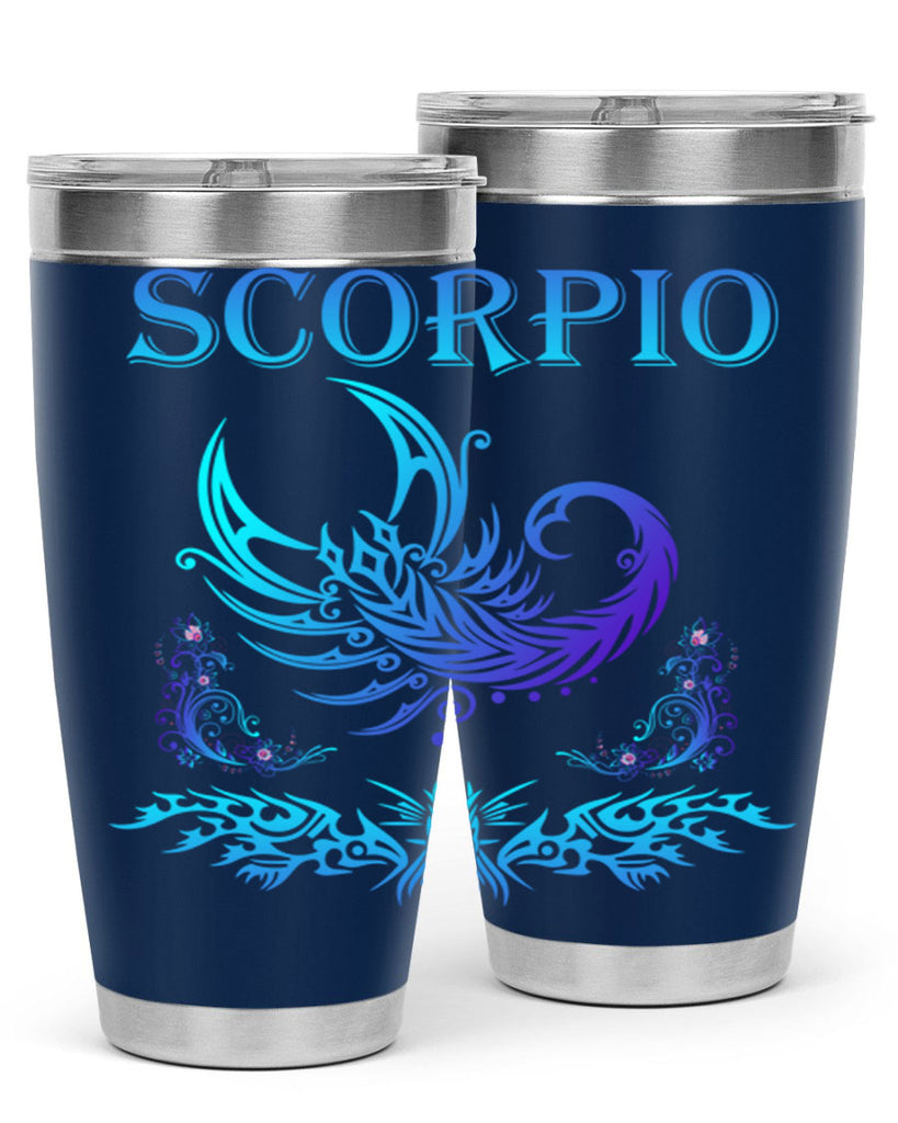 scorpio 449#- zodiac- Tumbler