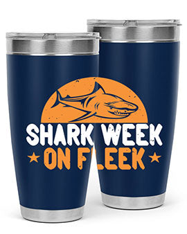shark week on fleek Style 42#- shark  fish- Tumbler
