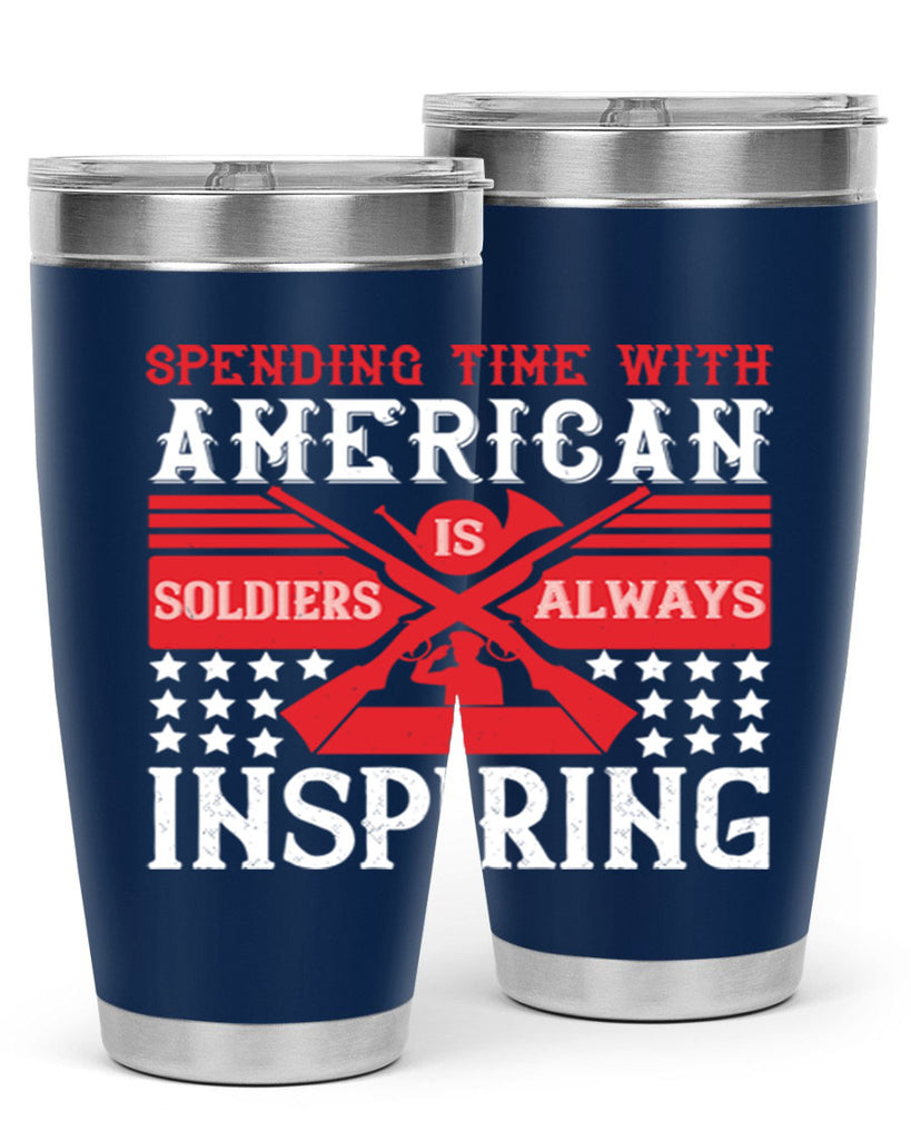 spending time with america’s soldiers is always inspiring 30#- Veterns Day- Tumbler