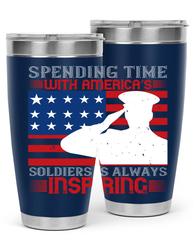 spending time with americas 90#- Veterns Day- Tumbler