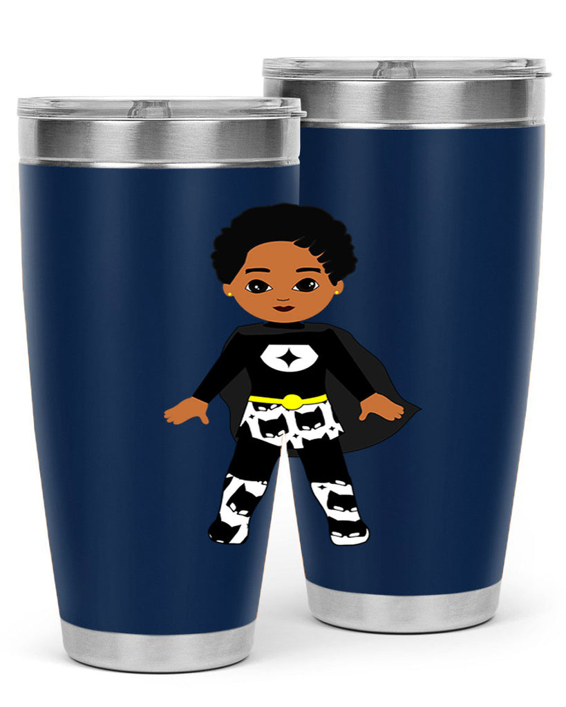 super kid 11#- black men - boys- tumbler