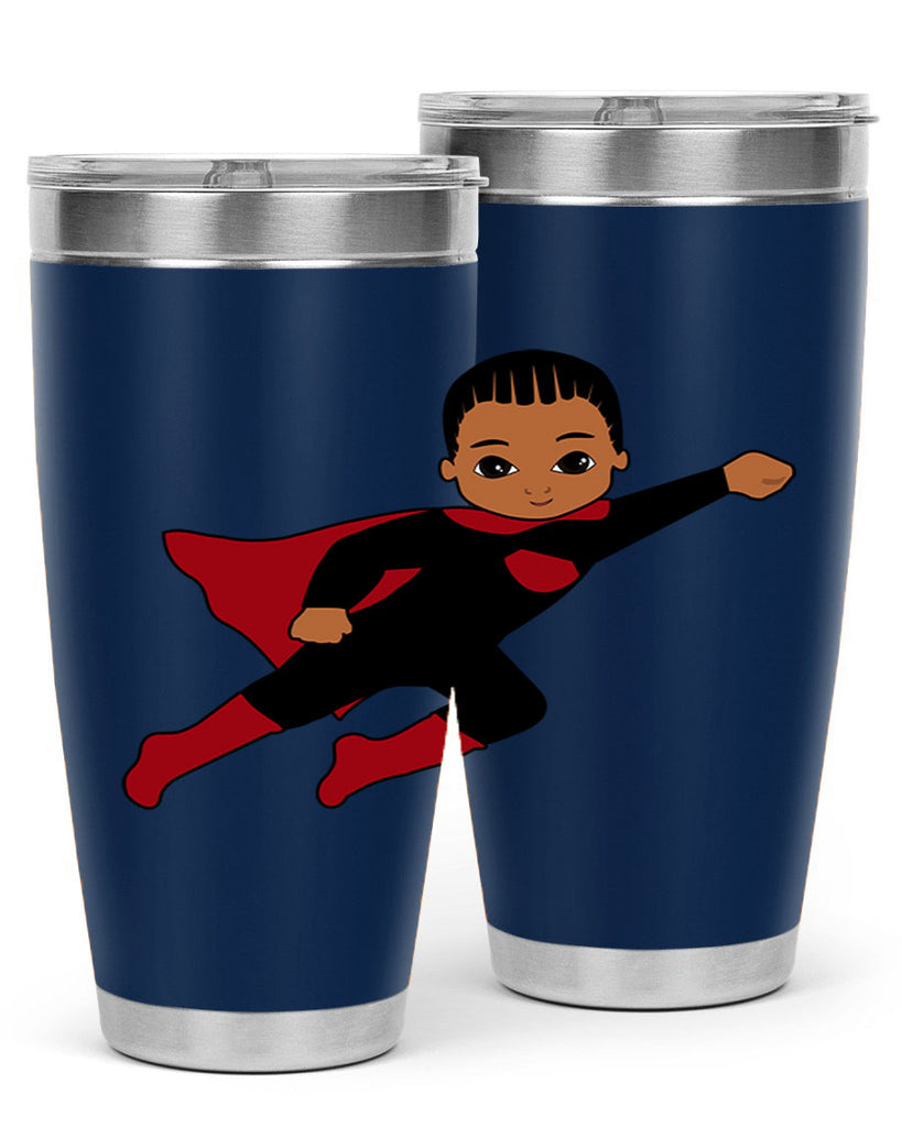 super kid 16#- black men - boys- tumbler