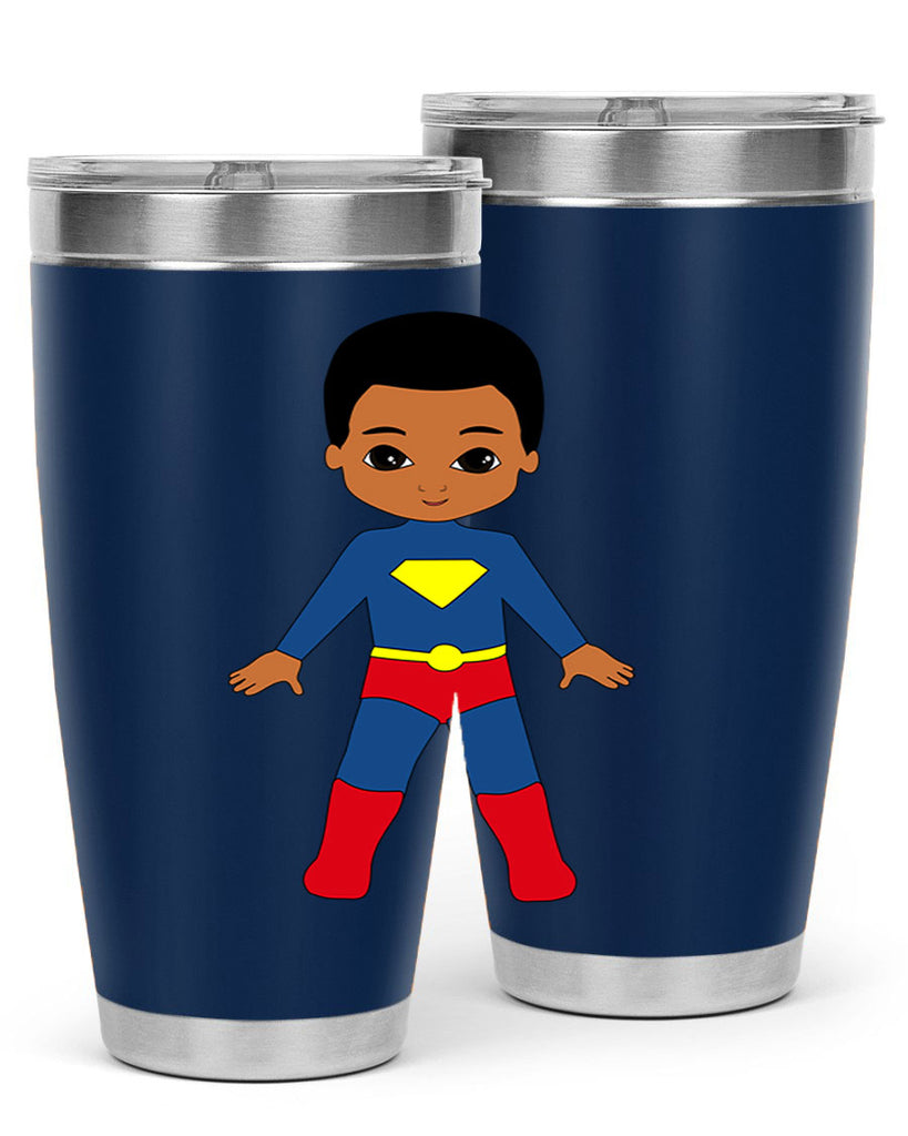 super kid 2#- black men - boys- tumbler