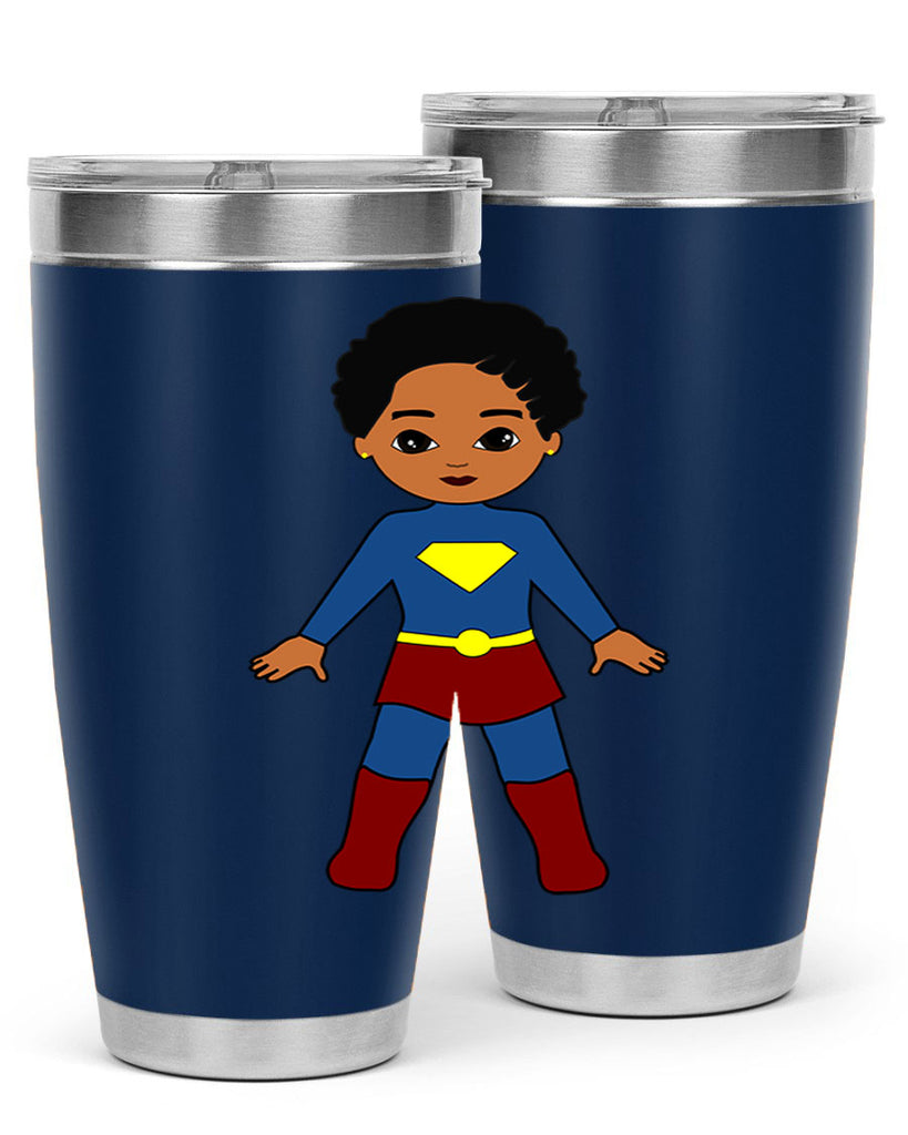super kid 3#- black men - boys- tumbler