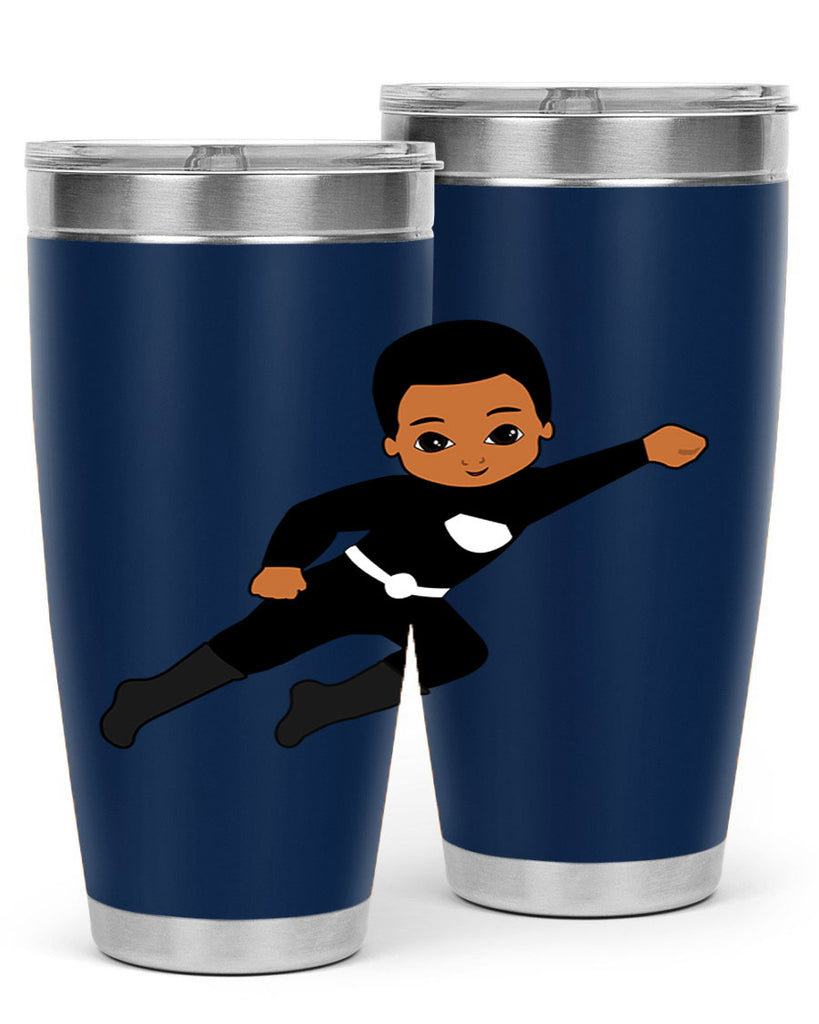 super kid 7#- black men - boys- tumbler