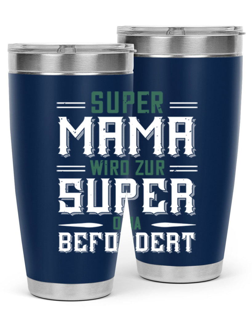 super mama wird zur 9#- grandpa - papa- Tumbler