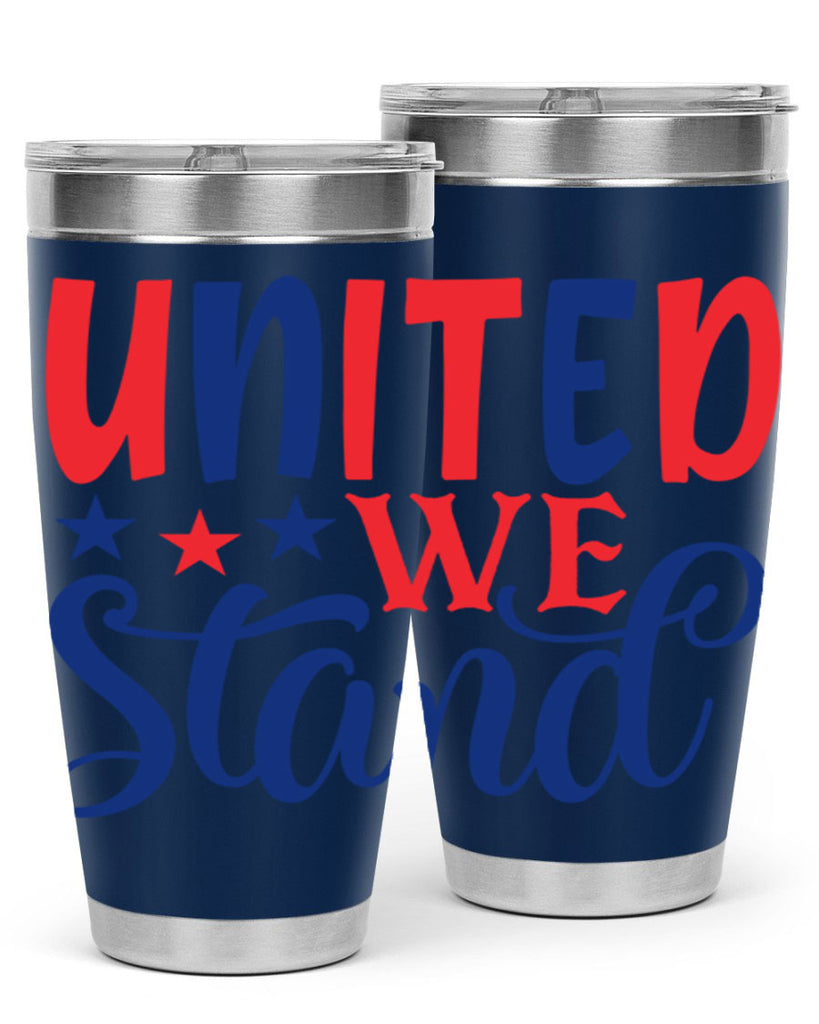 united we stand Style 75#- Fourt Of July- Tumbler