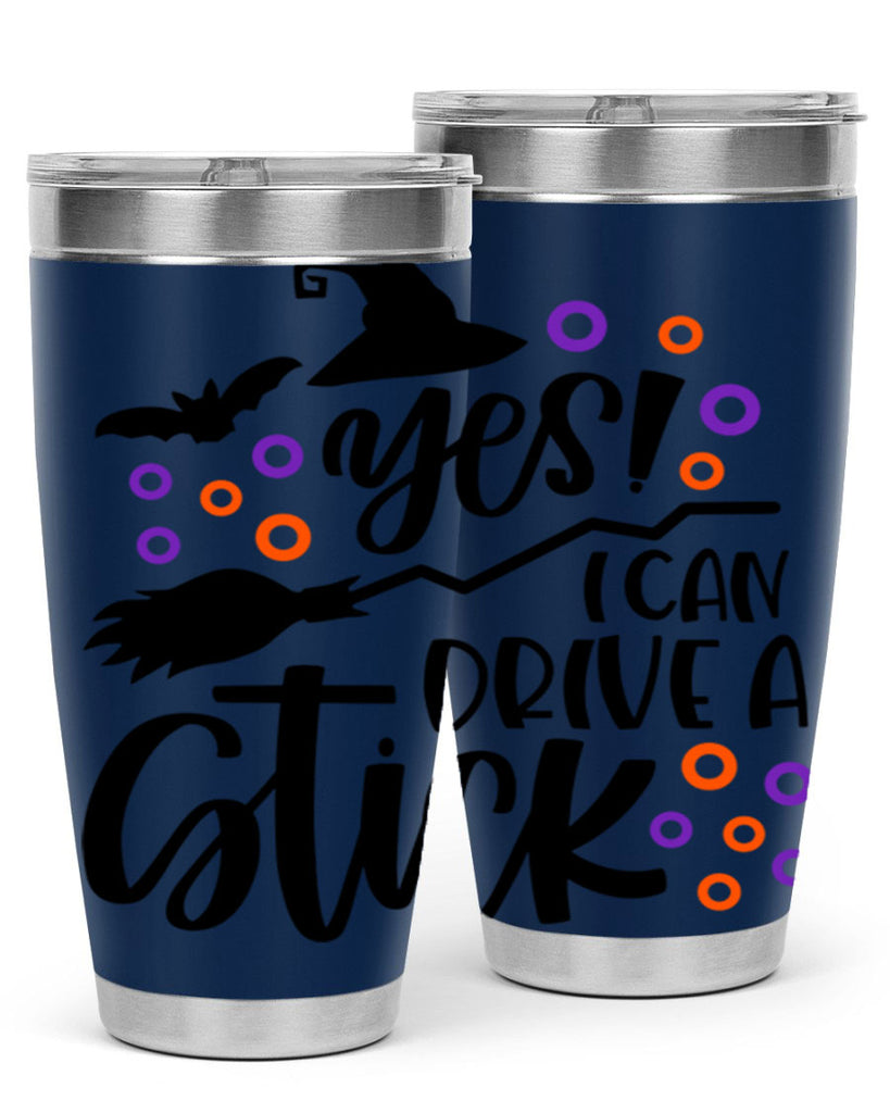 yes i can drive a stick 3#- halloween- Tumbler
