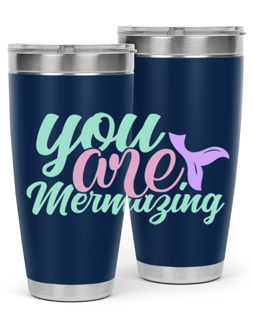 you are mermazing 9#- mermaid- Tumbler