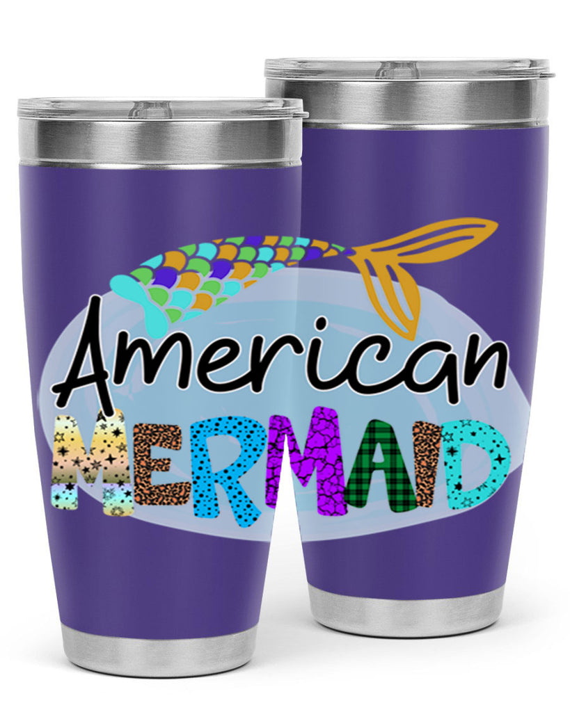 American Mermaid 14#- mermaid- Tumbler
