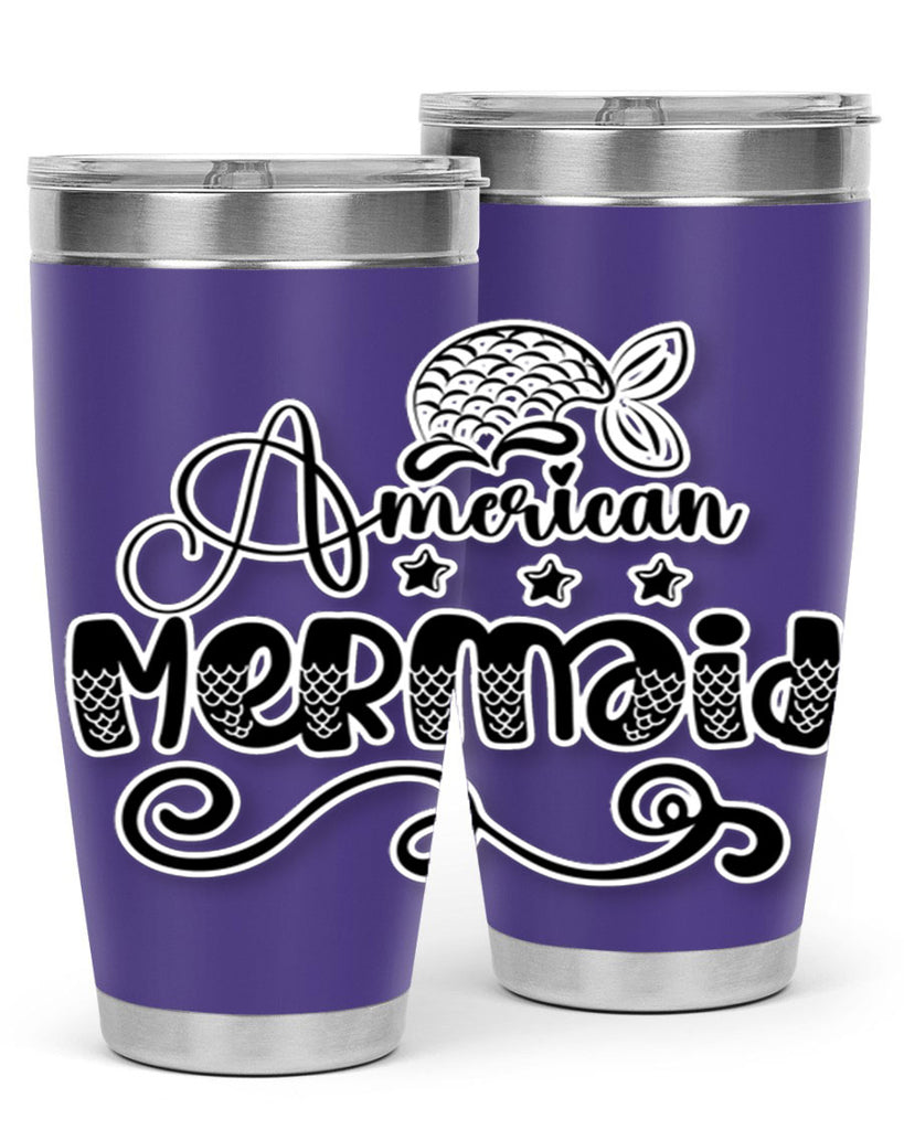 American Mermaid 15#- mermaid- Tumbler