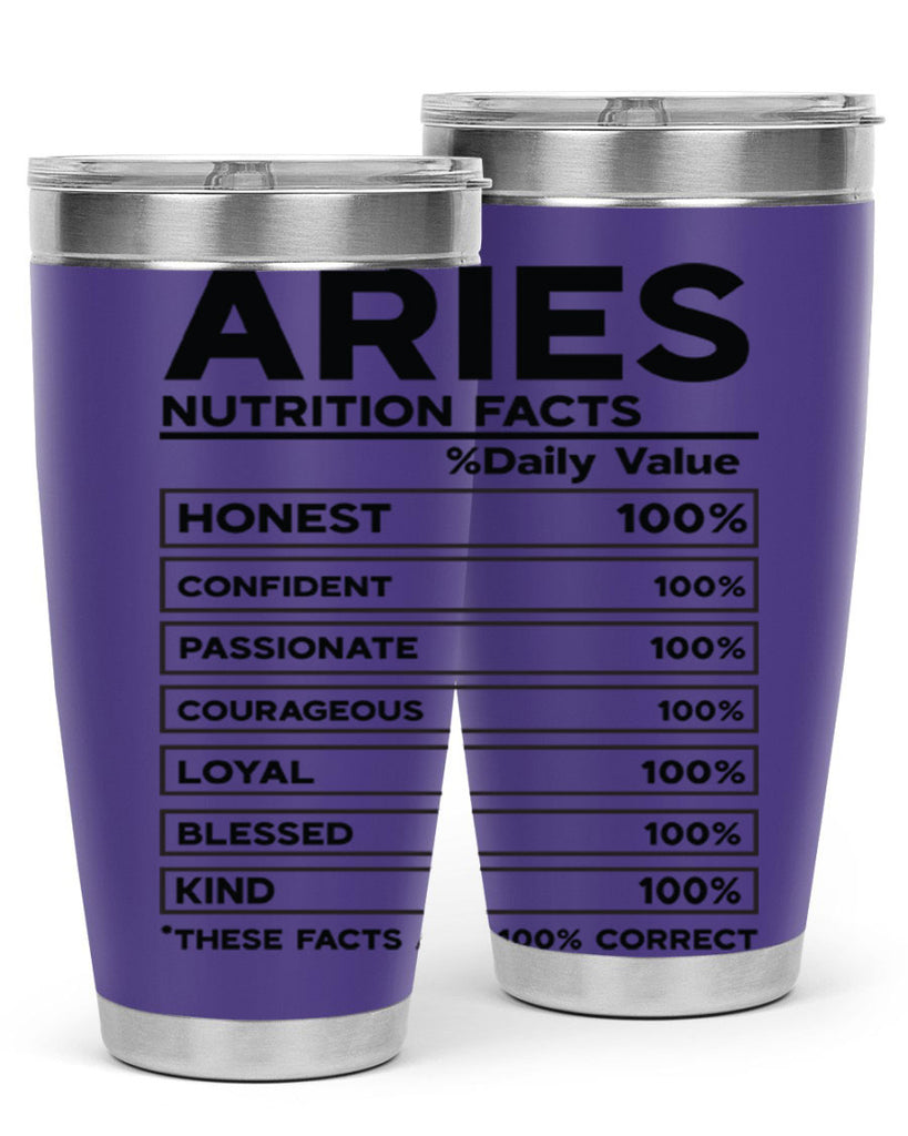 Aries Nutrition Facts 97#- zodiac- Tumbler