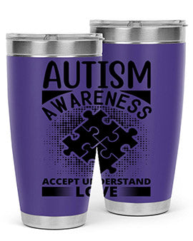 Autism awareness Style 43#- autism- Tumbler