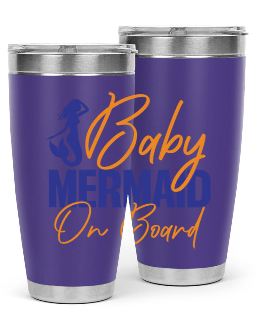 Baby Mermaid on Board 20#- mermaid- Tumbler
