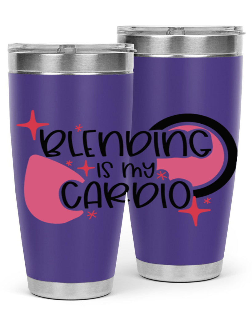 Blending Is My Cardio Style 128#- make up- Tumbler