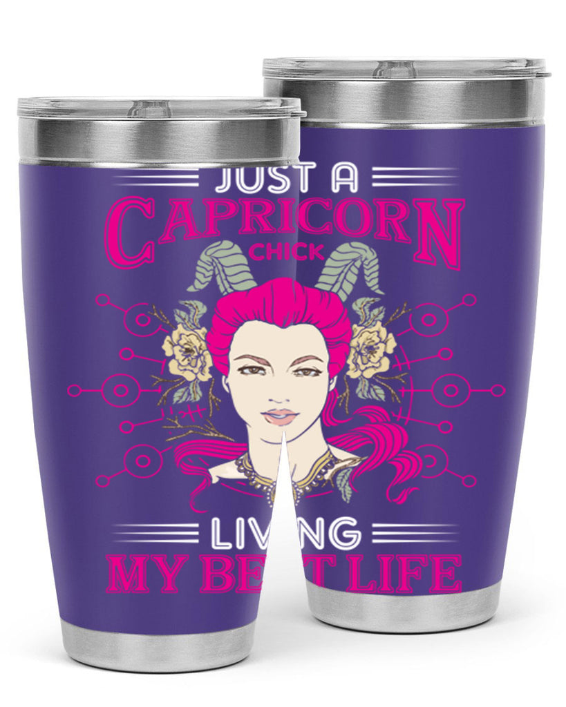 Capricorn chick 193#- zodiac- Tumbler