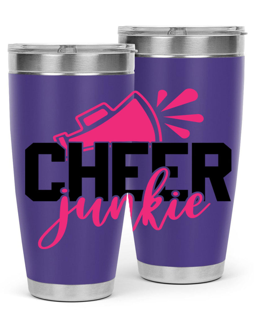 Cheer junkie 1390#- cheer- Tumbler