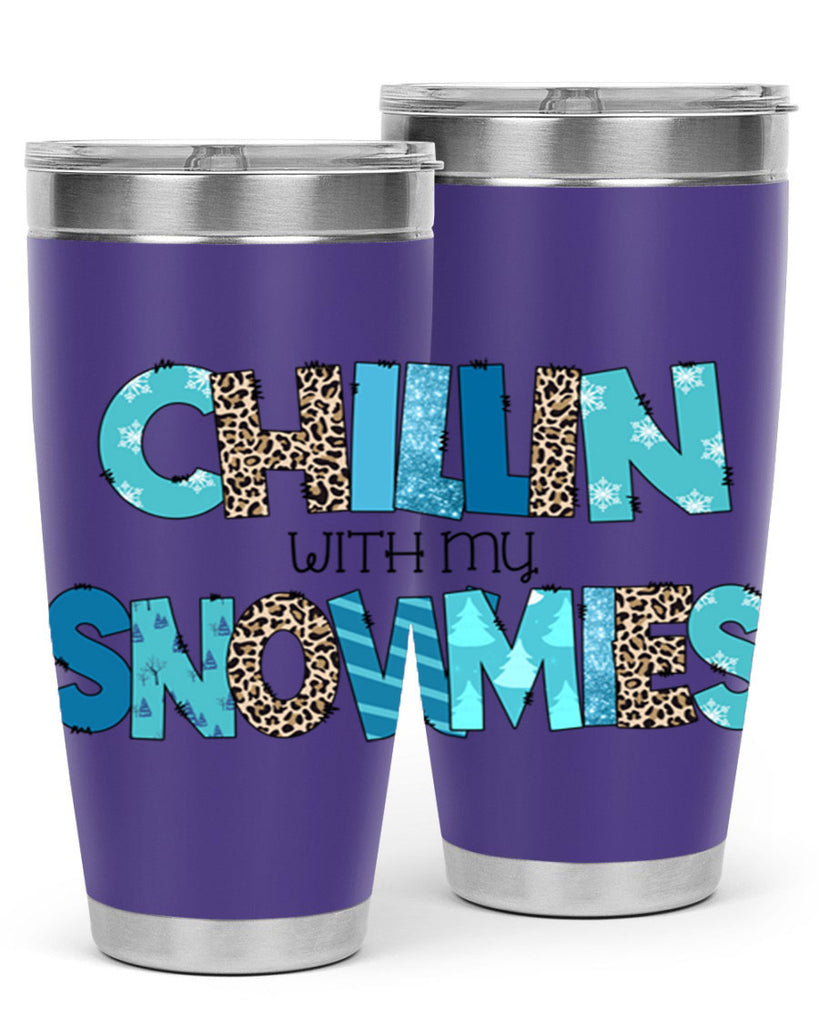 Chillin with my snowmies 43#- winter- Tumbler