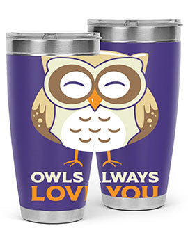 Cute Owl Always Love You A TurtleRabbit 3#- owl- Tumblers