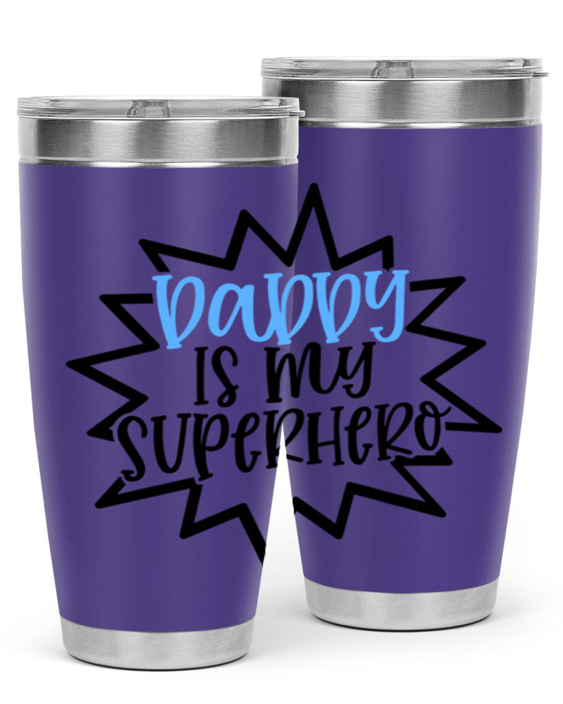Daddy Is My Superhero Style 101#- baby- tumbler