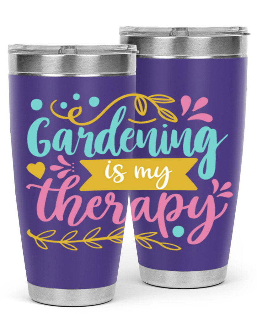 Gardening is my therapy Style 66#- summer- Tumbler