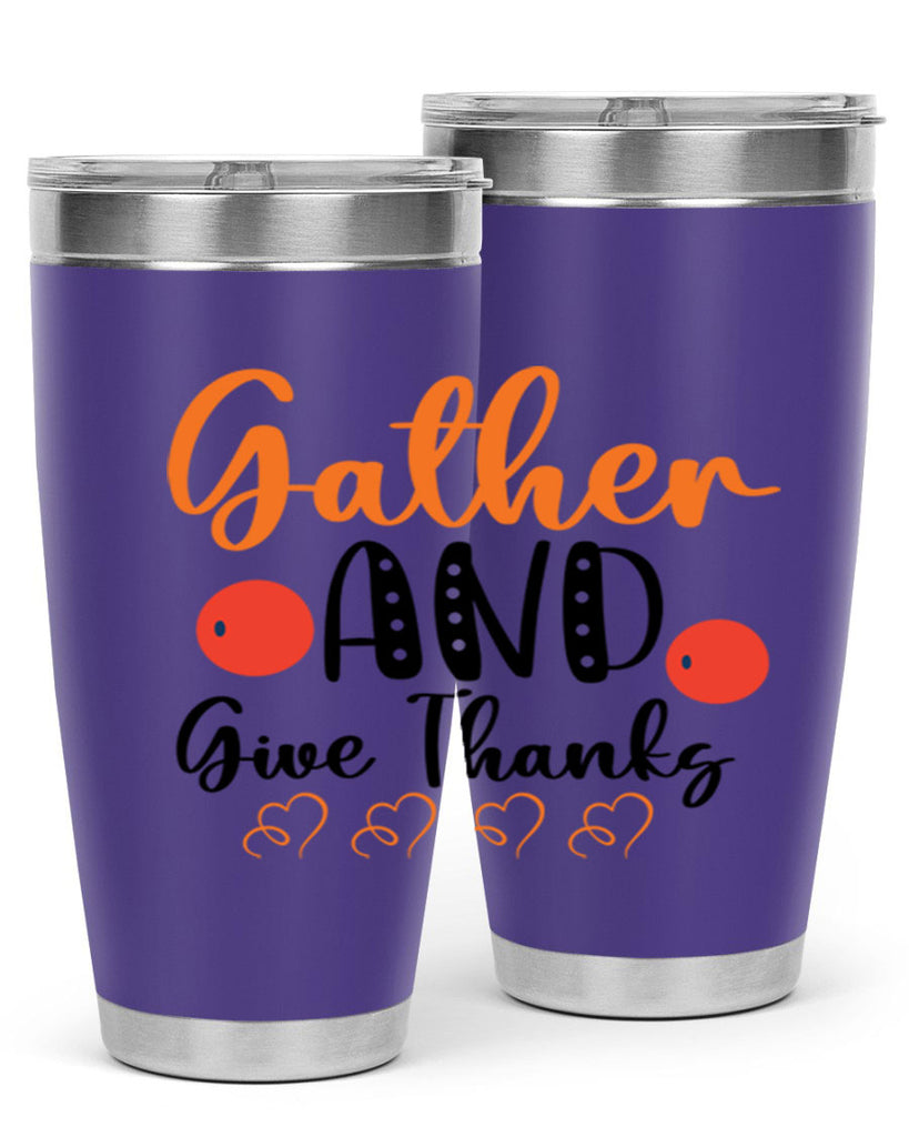 Gather And Give Thanks 188#- fall- Tumbler