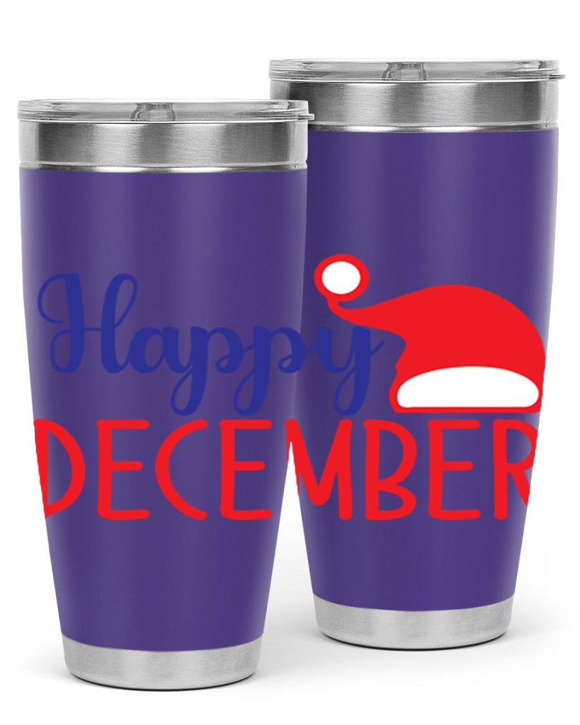 Happy December 135#- winter- Tumbler