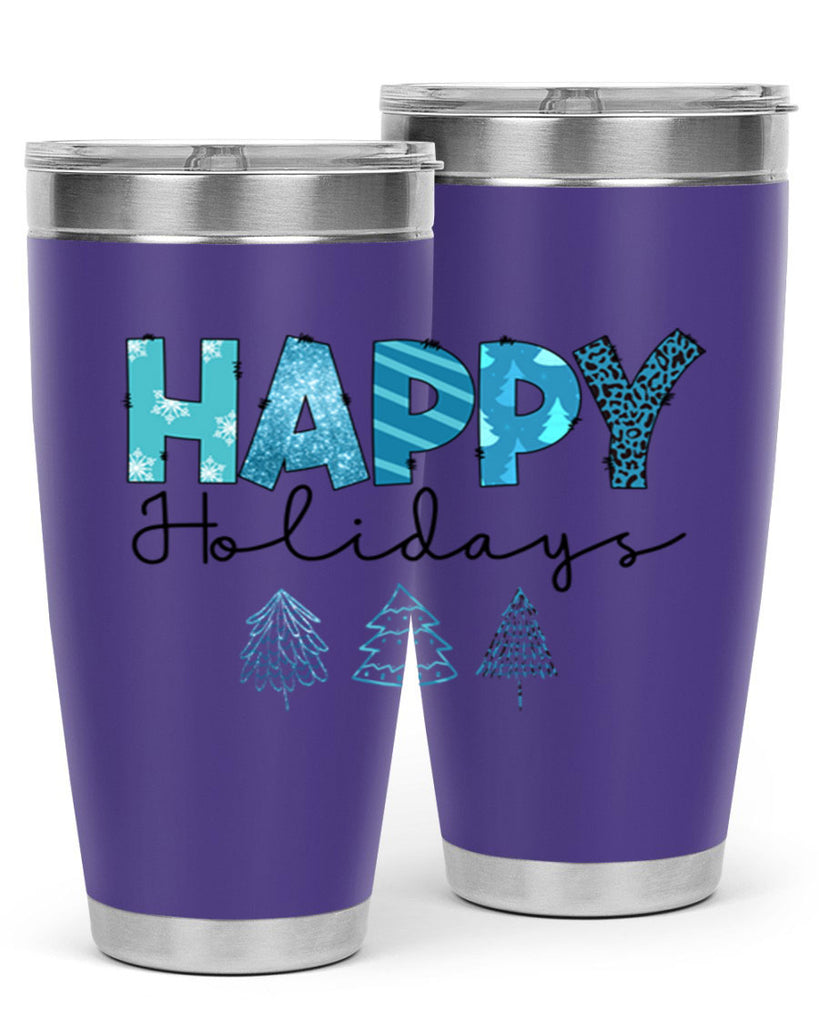 Happy Holidays 140#- winter- Tumbler
