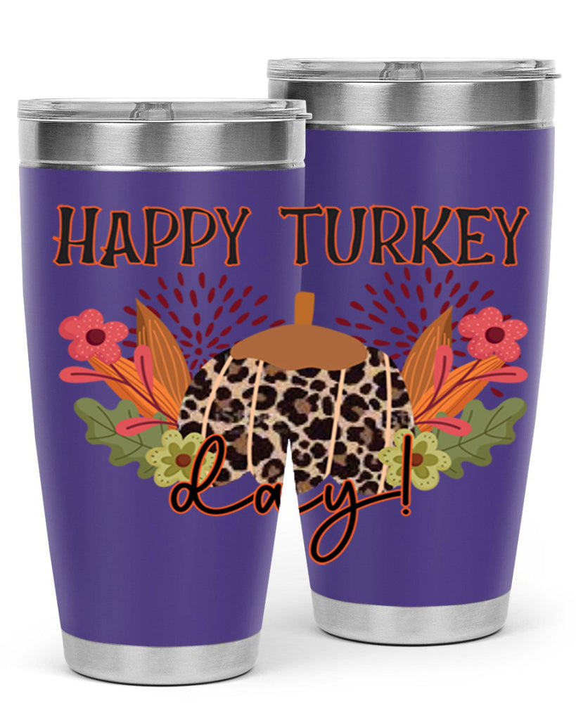 Happy turkey day 253#- fall- Tumbler