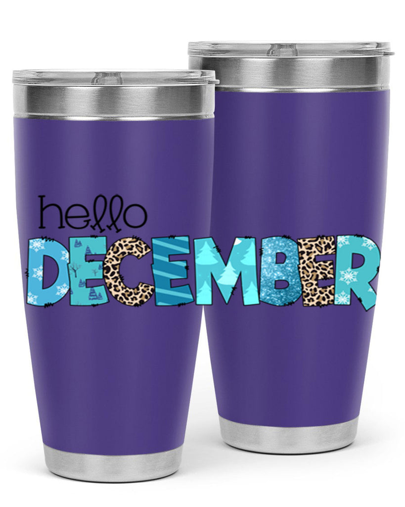 Hello December 187#- winter- Tumbler