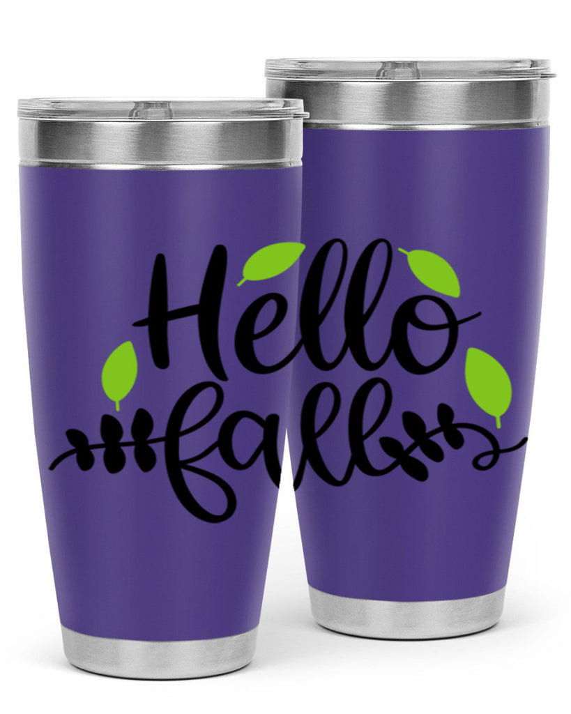 Hello Fall 283#- fall- Tumbler