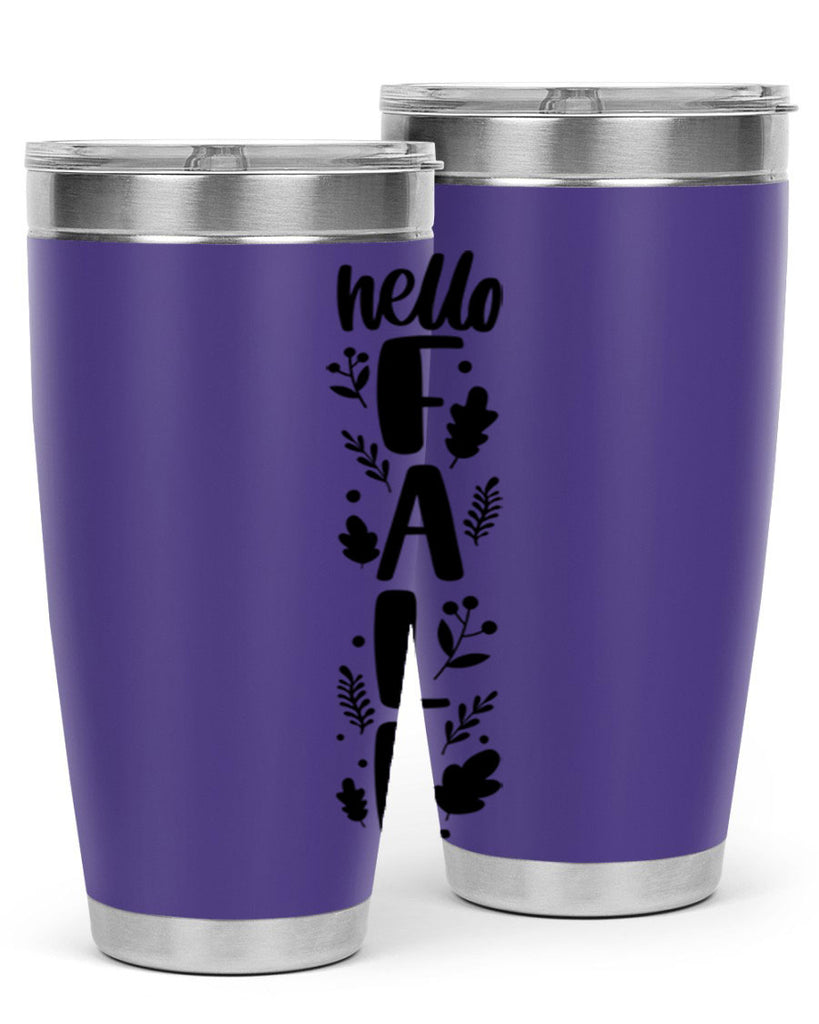 Hello Fall 495#- fall- Tumbler