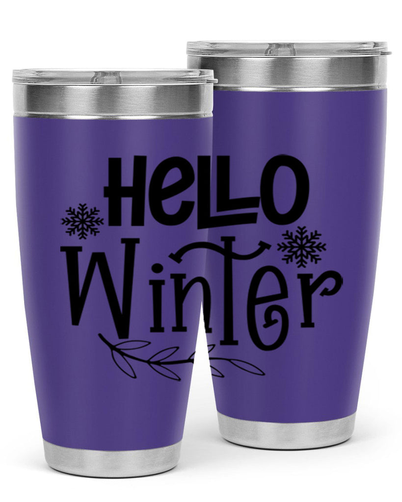 Hello Winter 168#- winter- Tumbler