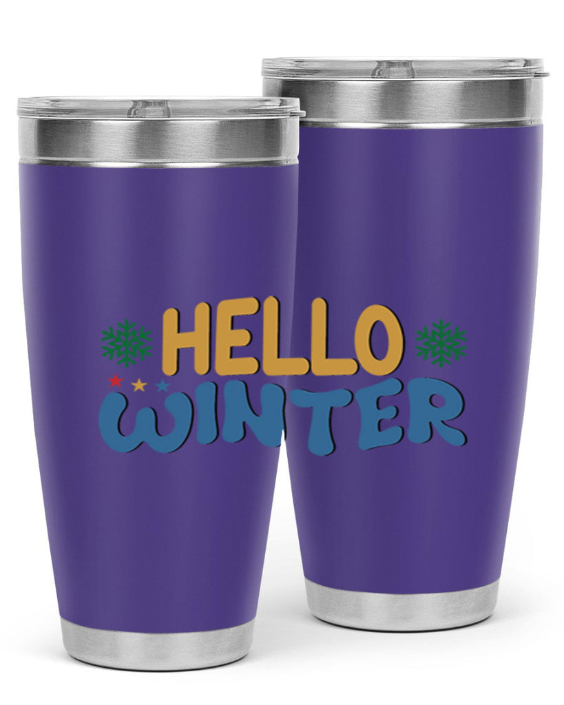 Hello Winter 181#- winter- Tumbler
