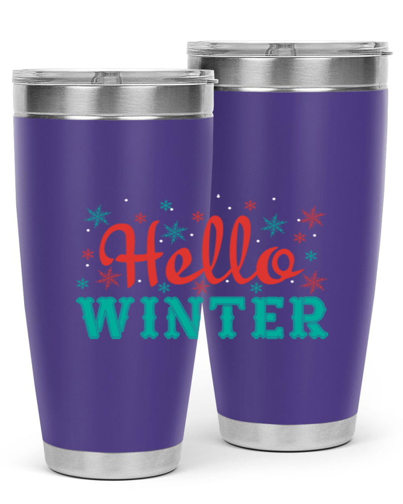 Hello Winter 182#- winter- Tumbler