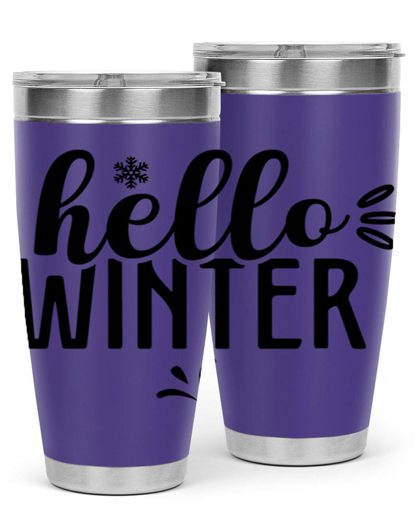 Hello Winter171#- winter- Tumbler