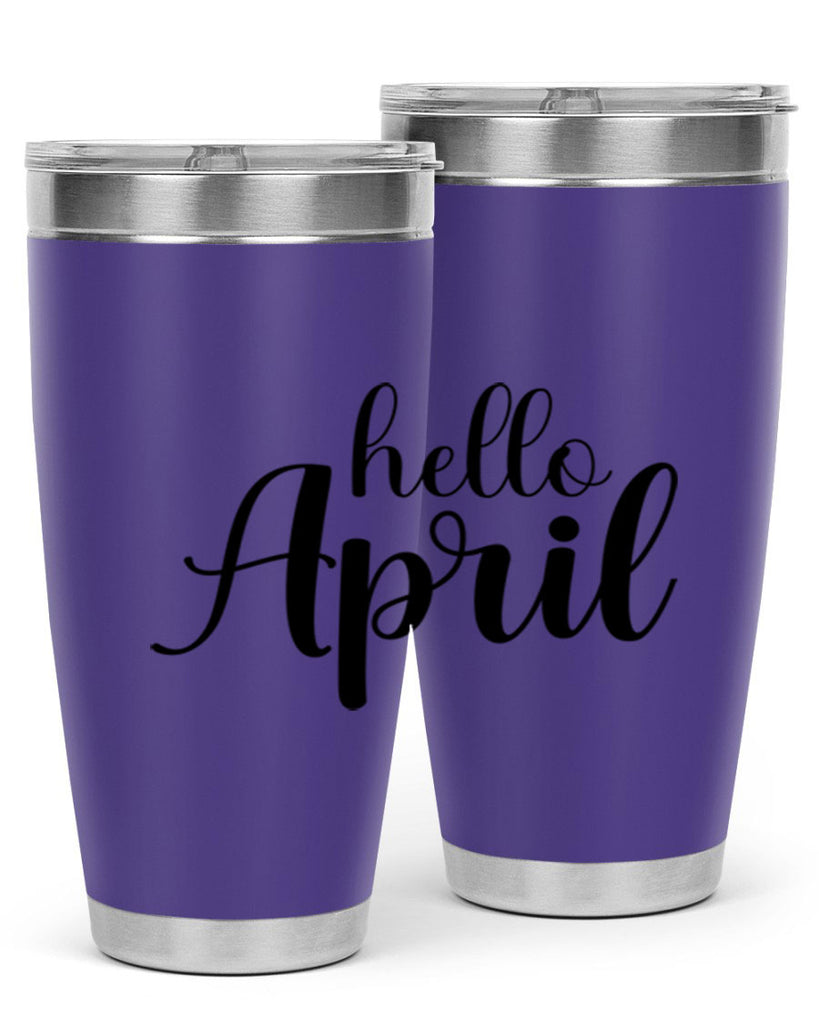 Hello april  219#- spring- Tumbler